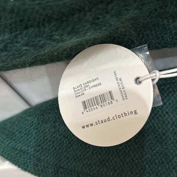 Staud Blake Cardigan XS-Cypress - Picture 9 of 11